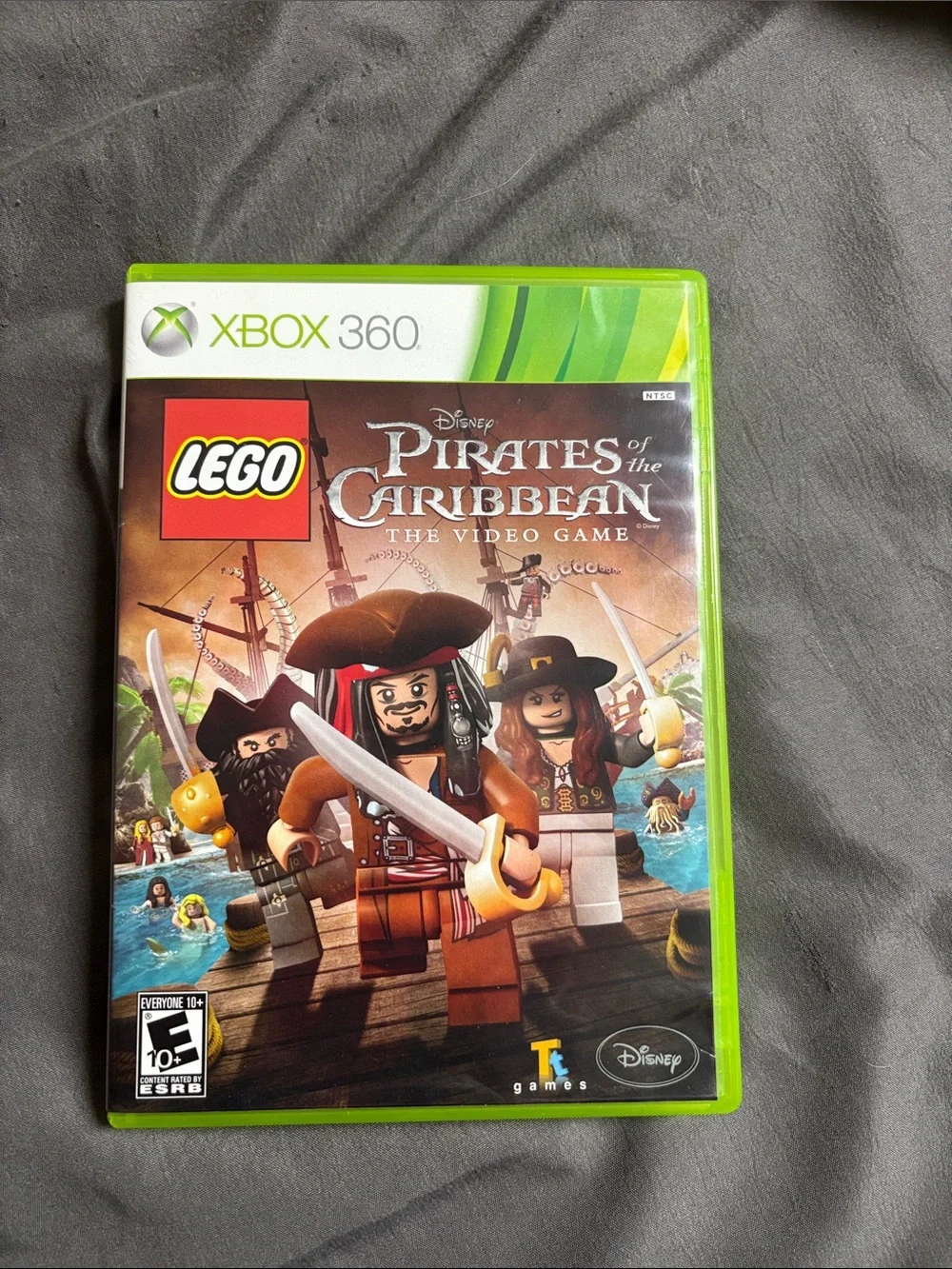XBOX 360 LEGO Pirates of the Caribbean Video Game — Green Case
